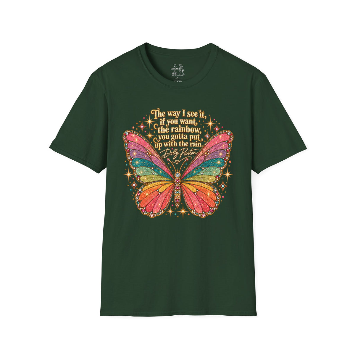 Butterfly Rainbow T-Shirt — Inspirational "The Way I See It" Quote