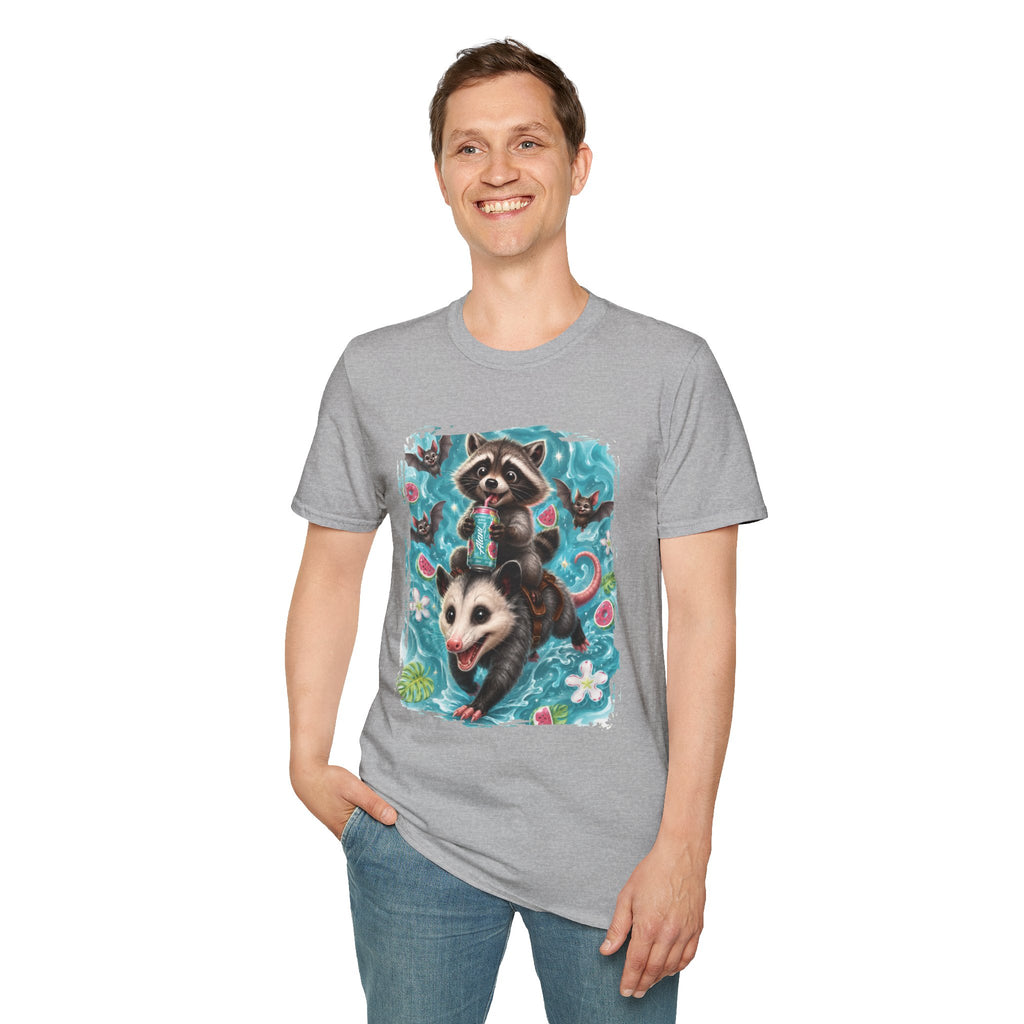 Raccoon Watermelon Summer T-Shirt — Cute Animal Graphic Tee