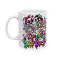 Skeleton Rocker Ceramic Mug — Colorful 'I've Got Your Back' Coffee Cup (11oz & 15oz)