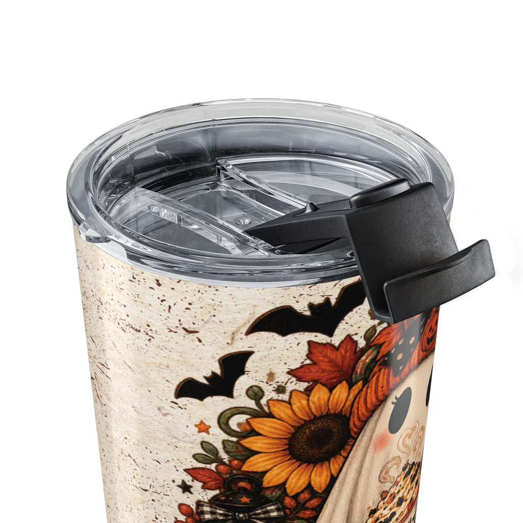 20oz Halloween Ghost Tumbler — "In My Spooky Era" Fall Sunflower Drink Cup