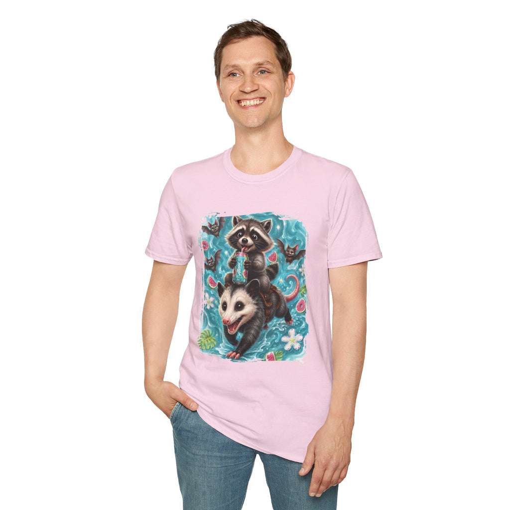 Raccoon Watermelon Summer T-Shirt — Cute Animal Graphic Tee
