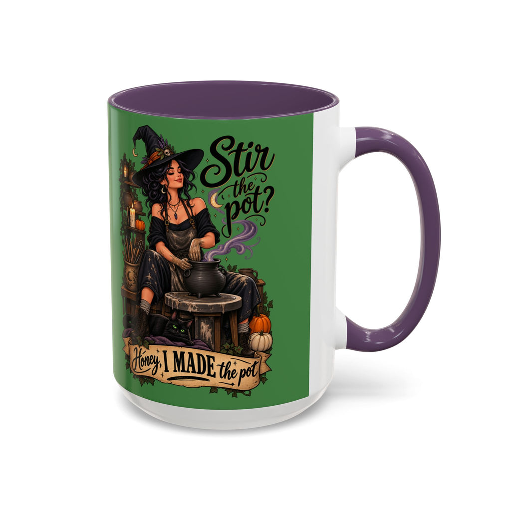 Witchy Coffee Mug – "Stir the Pot? Honey, I Made the Pot" Accent Mug