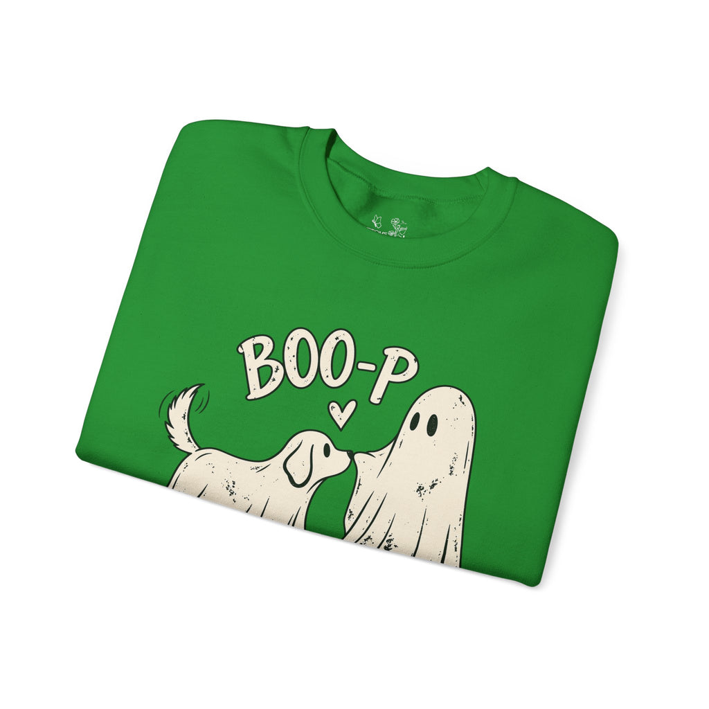 Boo-p Dog & Ghost Halloween Sweatshirt