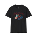 Patriotic “American Dad” Tee — Vintage Flag Cowboy Hat Dad T-Shirt