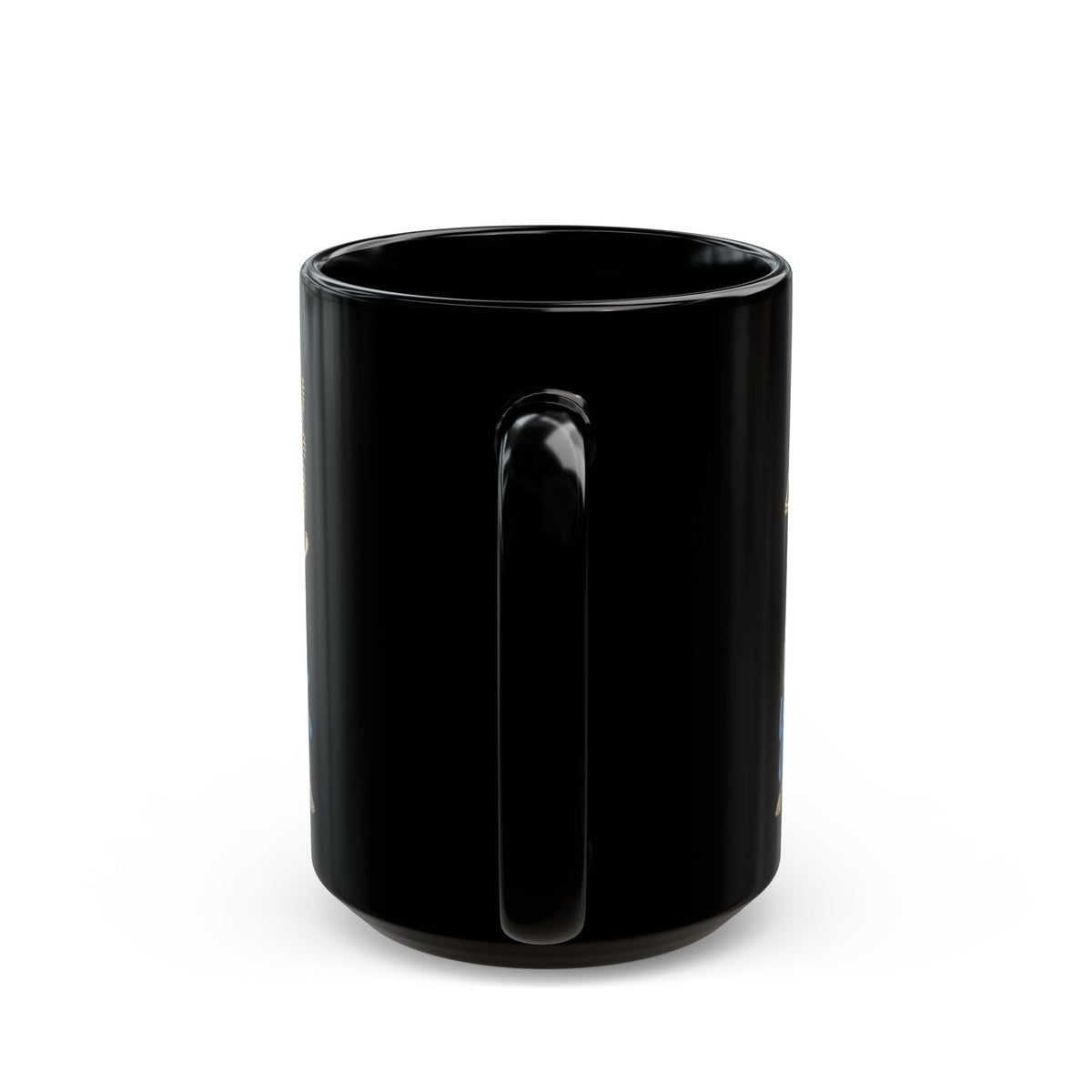 "I've Got Your Back' Skeleton Coffee Mug — Funny Goth/Halloween 11oz/15oz Black Mug