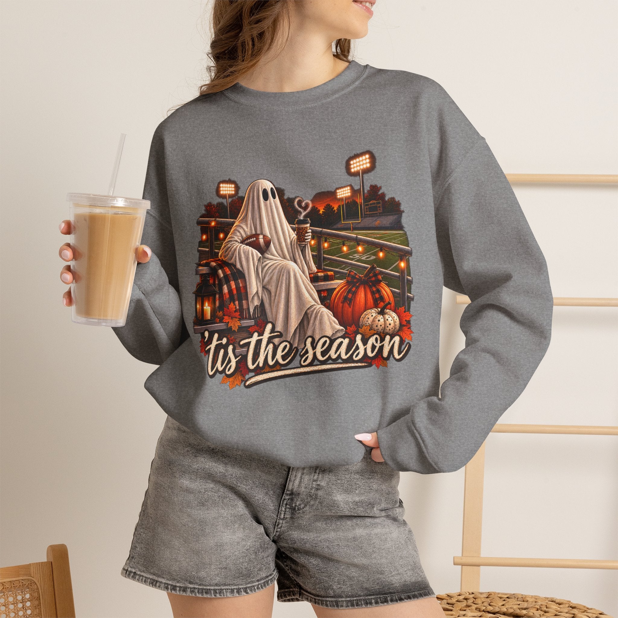 Halloween Ghost 'Tis the Season Crewneck Sweatshirt