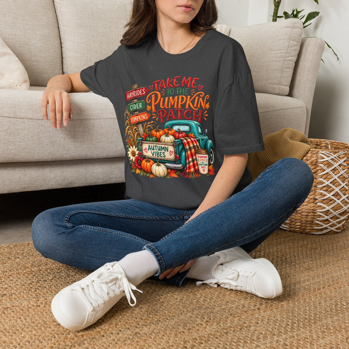 Pumpkin Patch T-Shirt — "Take Me to the Pumpkin Patch" Autumn Graphic Tee