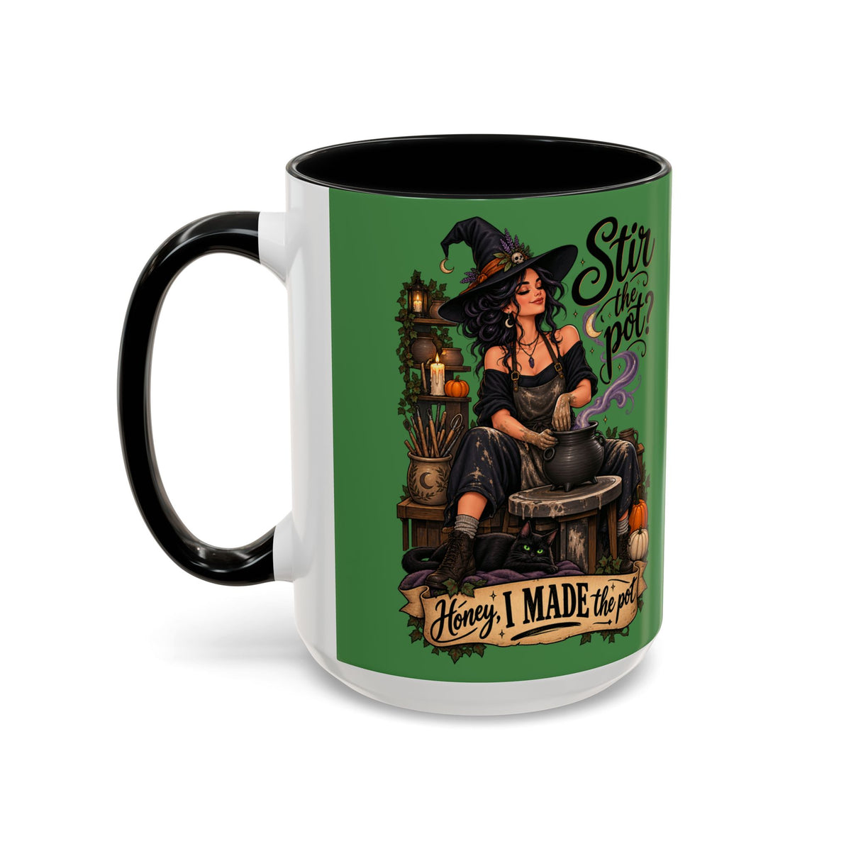 Witchy Coffee Mug – "Stir the Pot? Honey, I Made the Pot" Accent Mug
