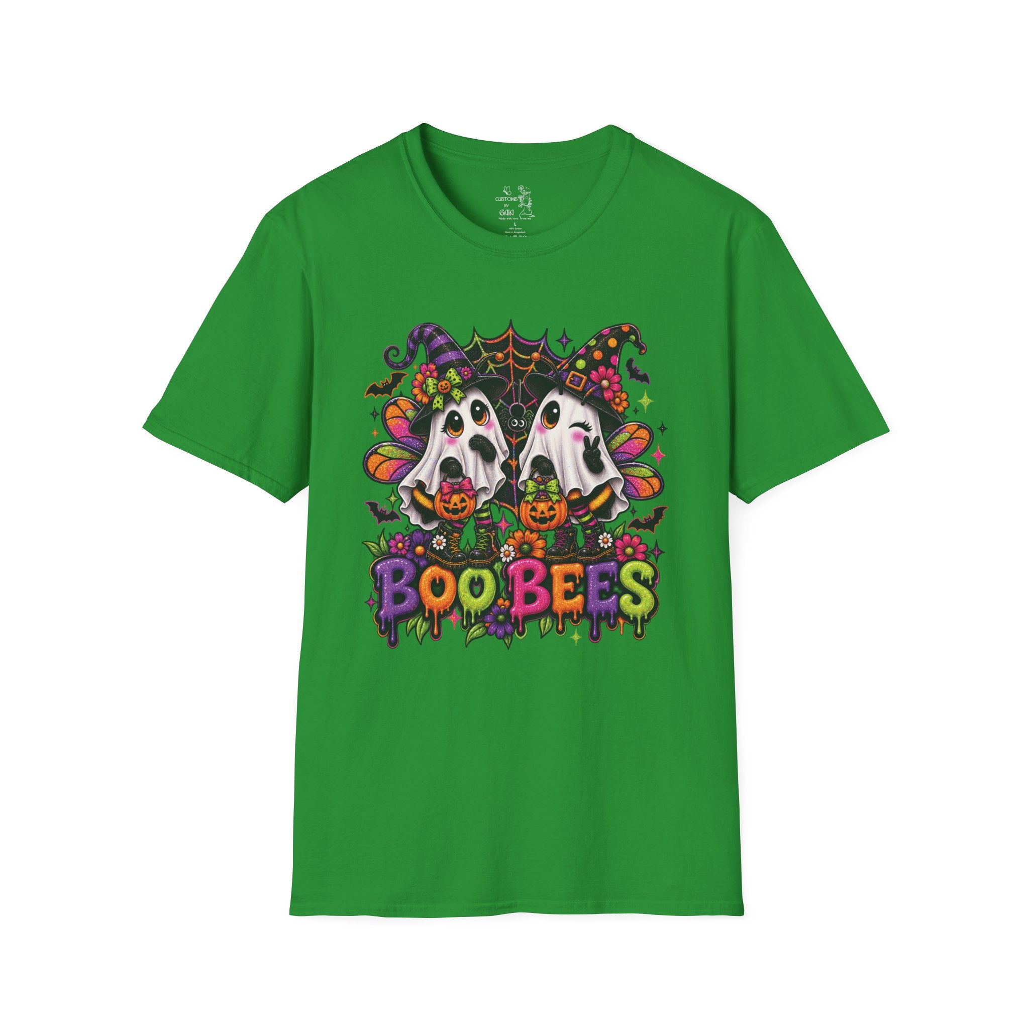 Halloween 'Boobees' Ghosts T-Shirt — Cute Spooky Witch Ghosts with Pumpkins
