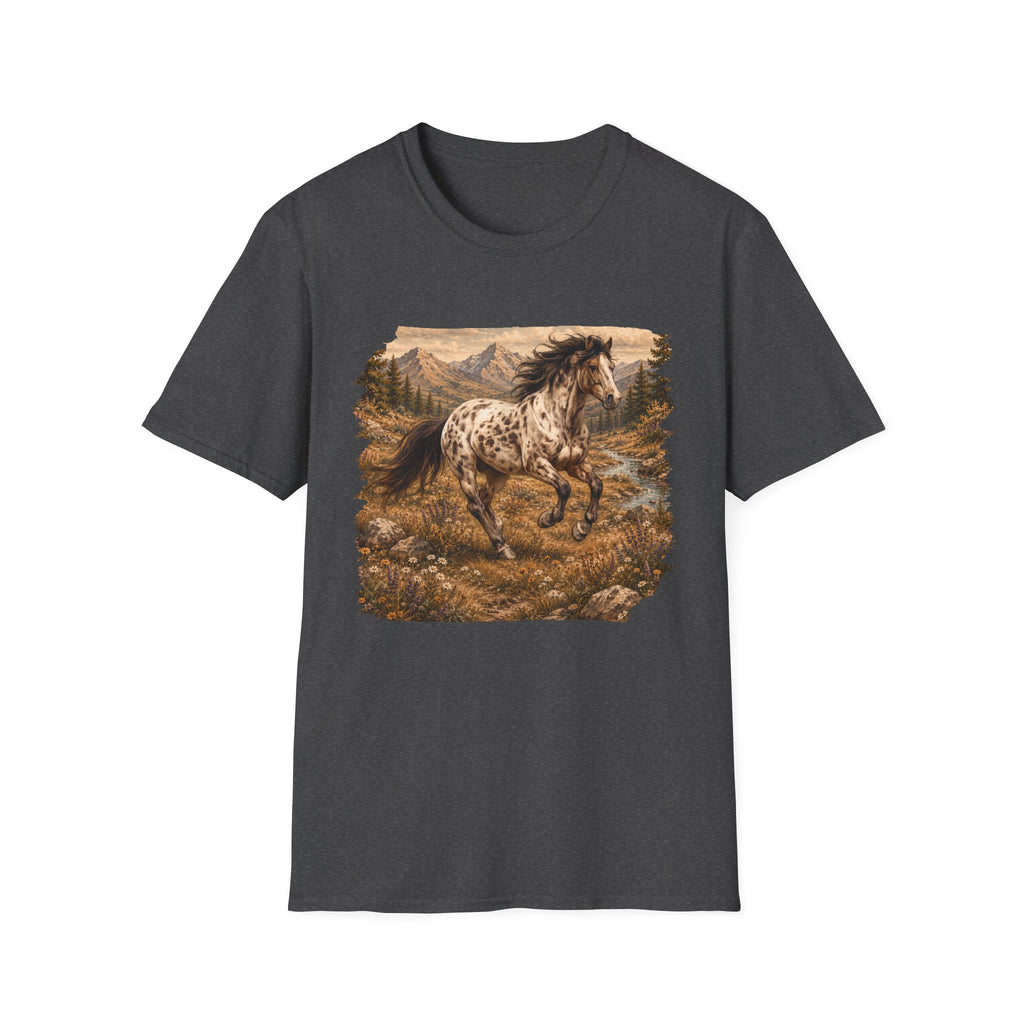 Appaloosa Horse T-Shirt — Vintage Mountain Run Western Tee