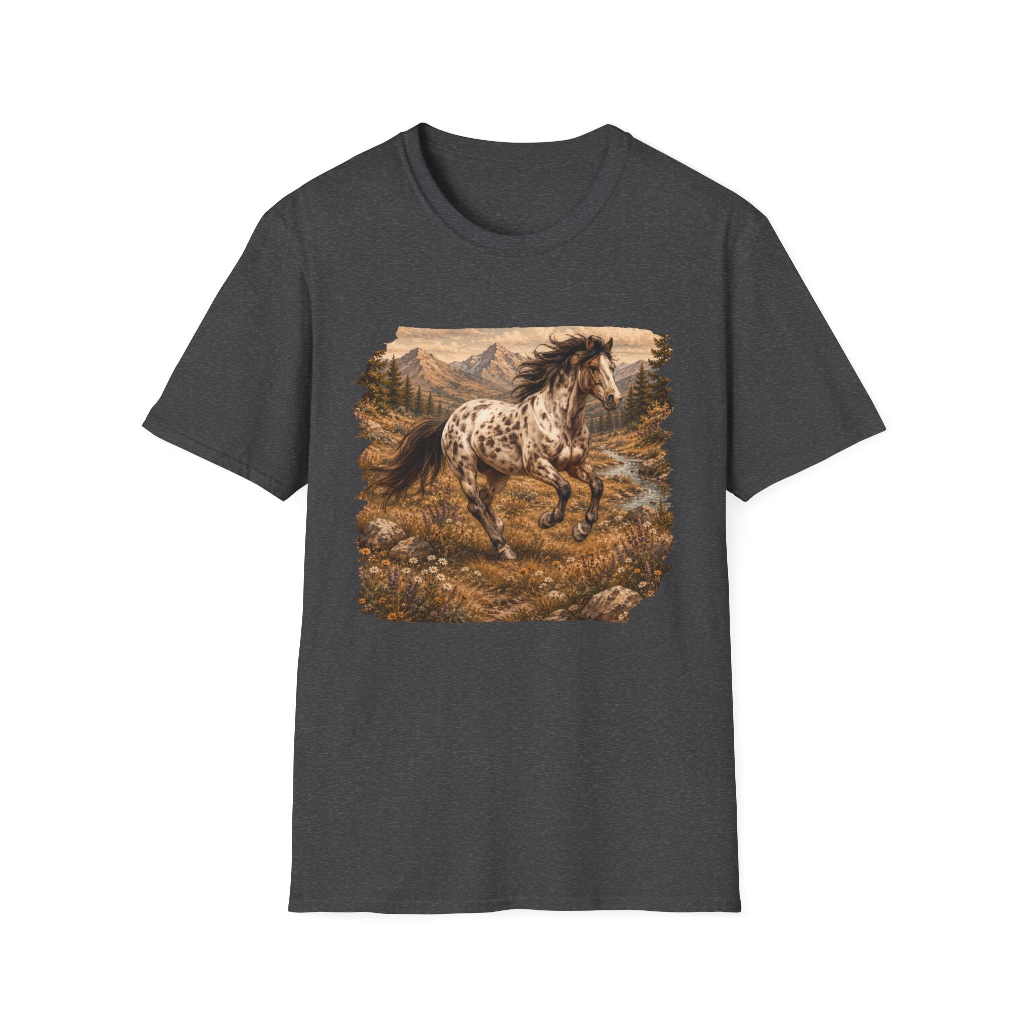 Appaloosa Horse T-Shirt — Vintage Mountain Run Western Tee
