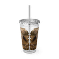 16oz Horse Sunset Tumbler with Straw — Mountain Trail Sunsplash Design