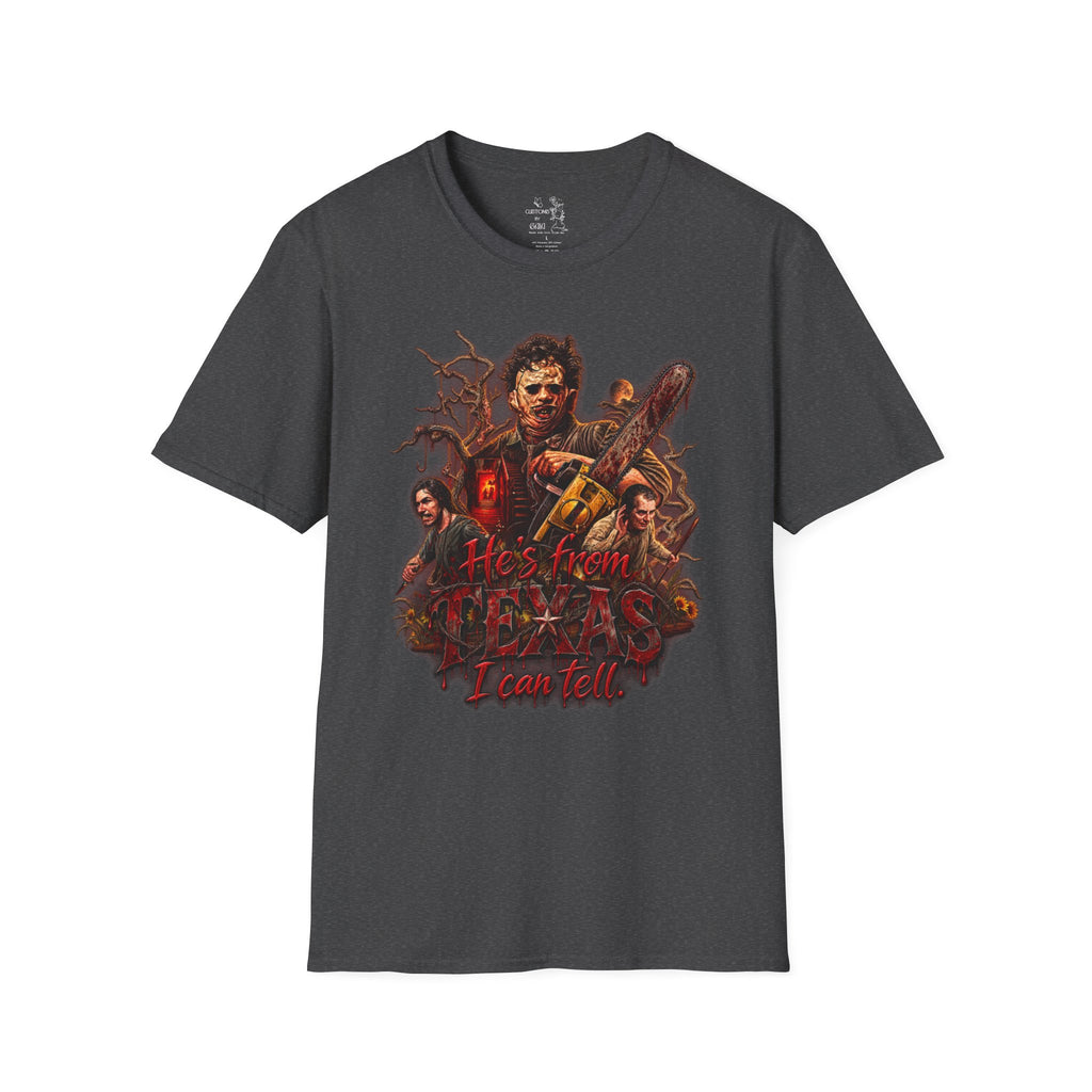 Horror Movie Chainsaw T-Shirt — "He’s My Friend I Can Tell" Graphic Tee
