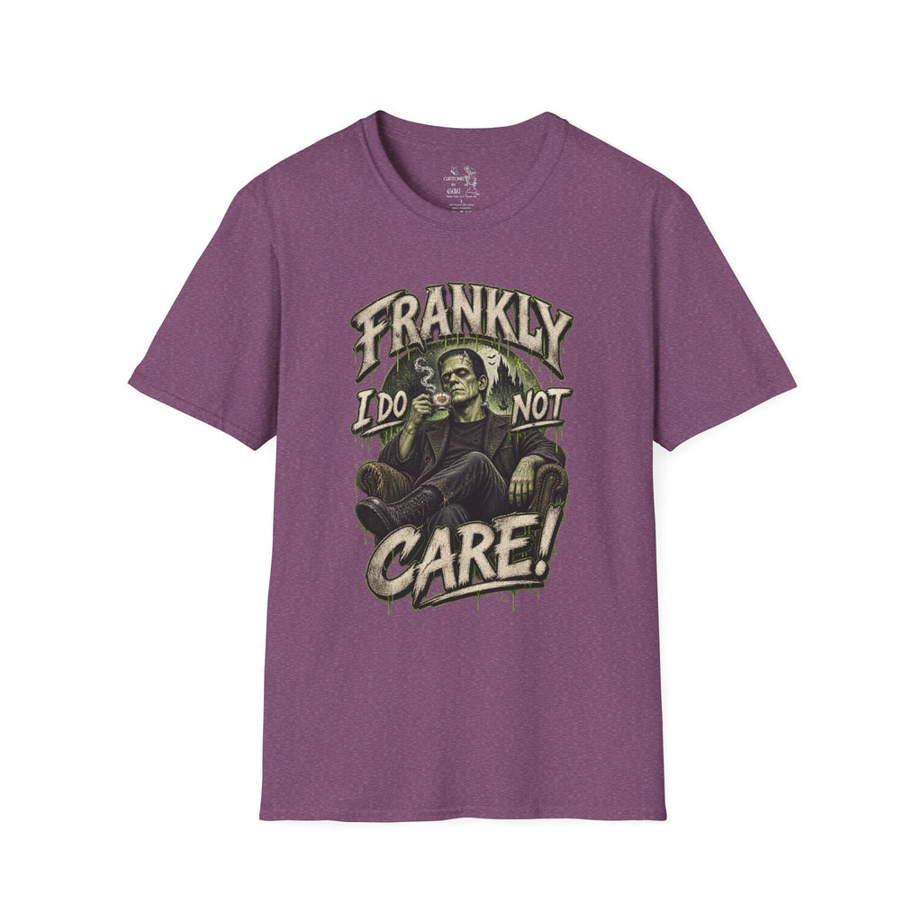 Frankly I Do Not Care T-Shirt — Retro Frankenstein Graphic Tee