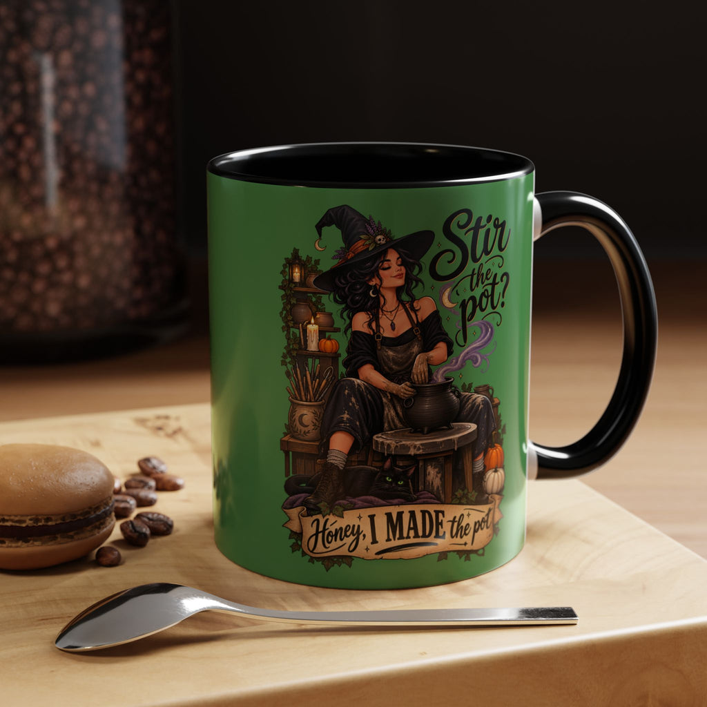 Witchy Coffee Mug – "Stir the Pot? Honey, I Made the Pot" Accent Mug