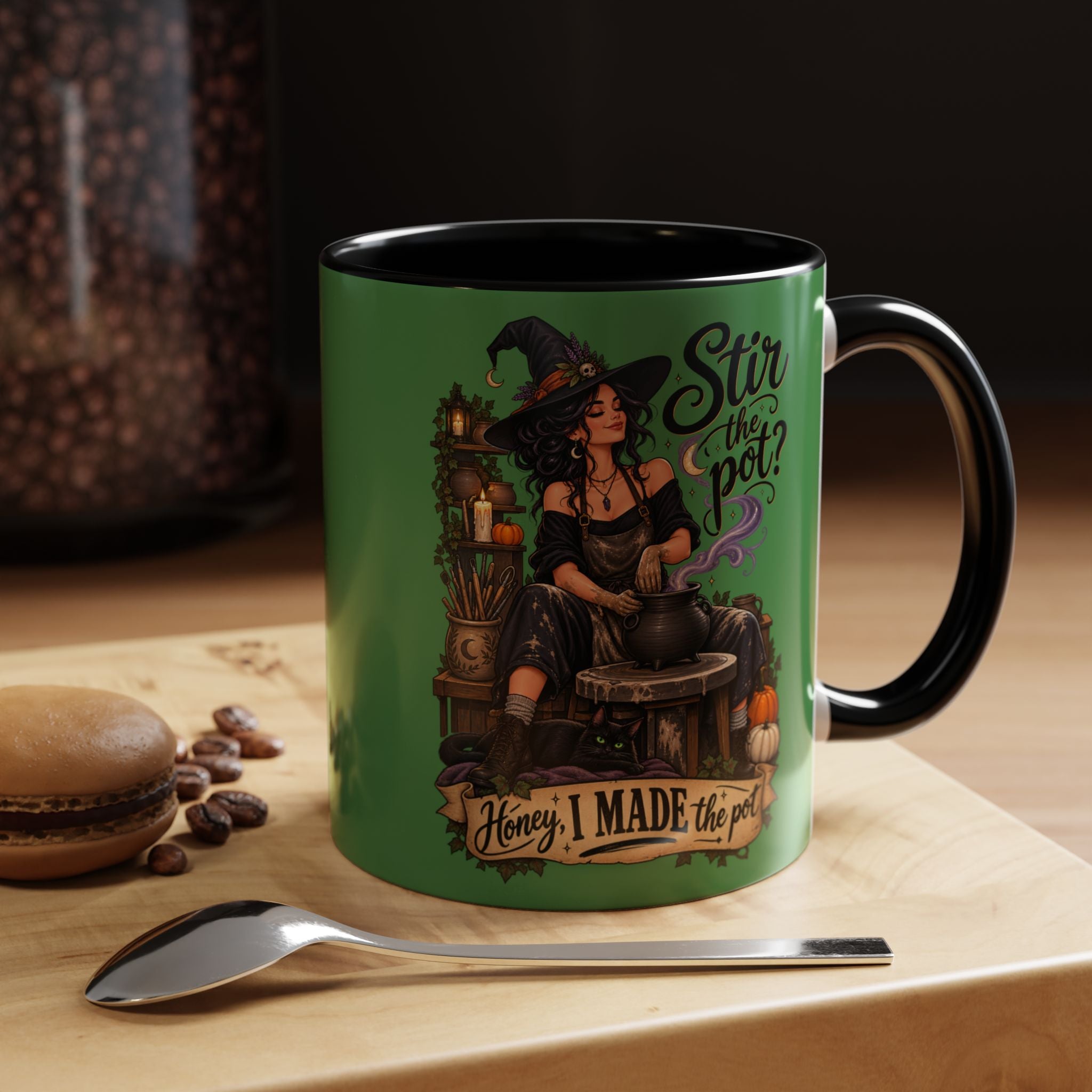 Witchy Coffee Mug – "Stir the Pot? Honey, I Made the Pot" Accent Mug