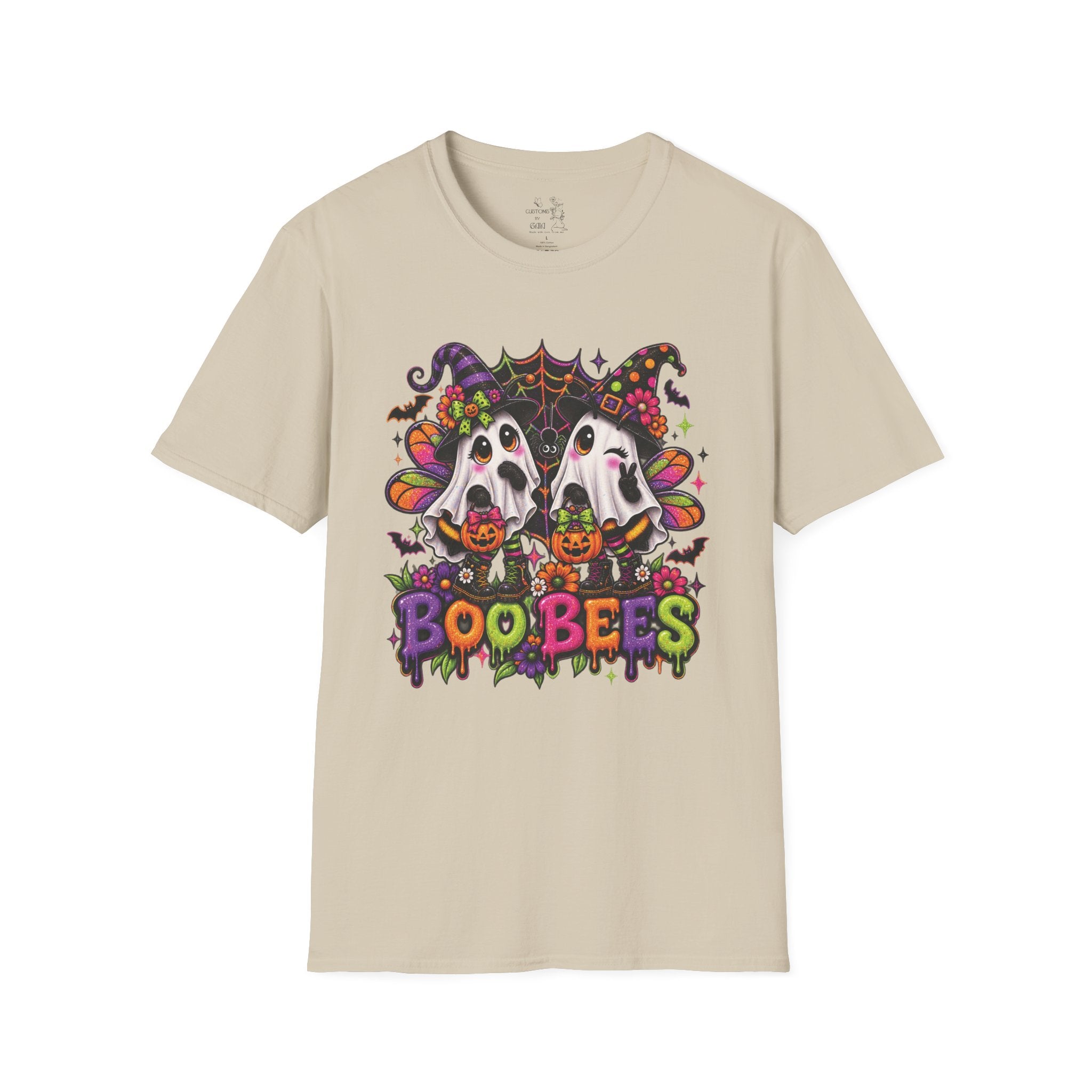 Halloween 'Boobees' Ghosts T-Shirt — Cute Spooky Witch Ghosts with Pumpkins