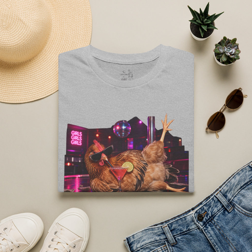 T-Shirt — "It's Hard Out Here for a Chick" Chicken Comedy Tee