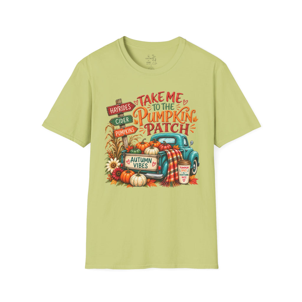 Pumpkin Patch T-Shirt — "Take Me to the Pumpkin Patch" Autumn Graphic Tee