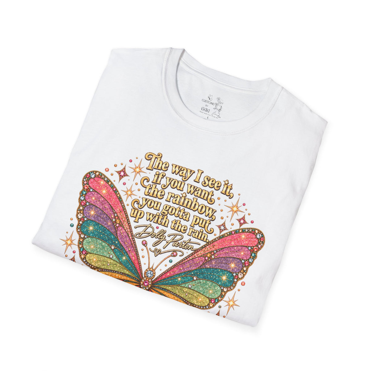Butterfly Rainbow T-Shirt — Inspirational "The Way I See It" Quote