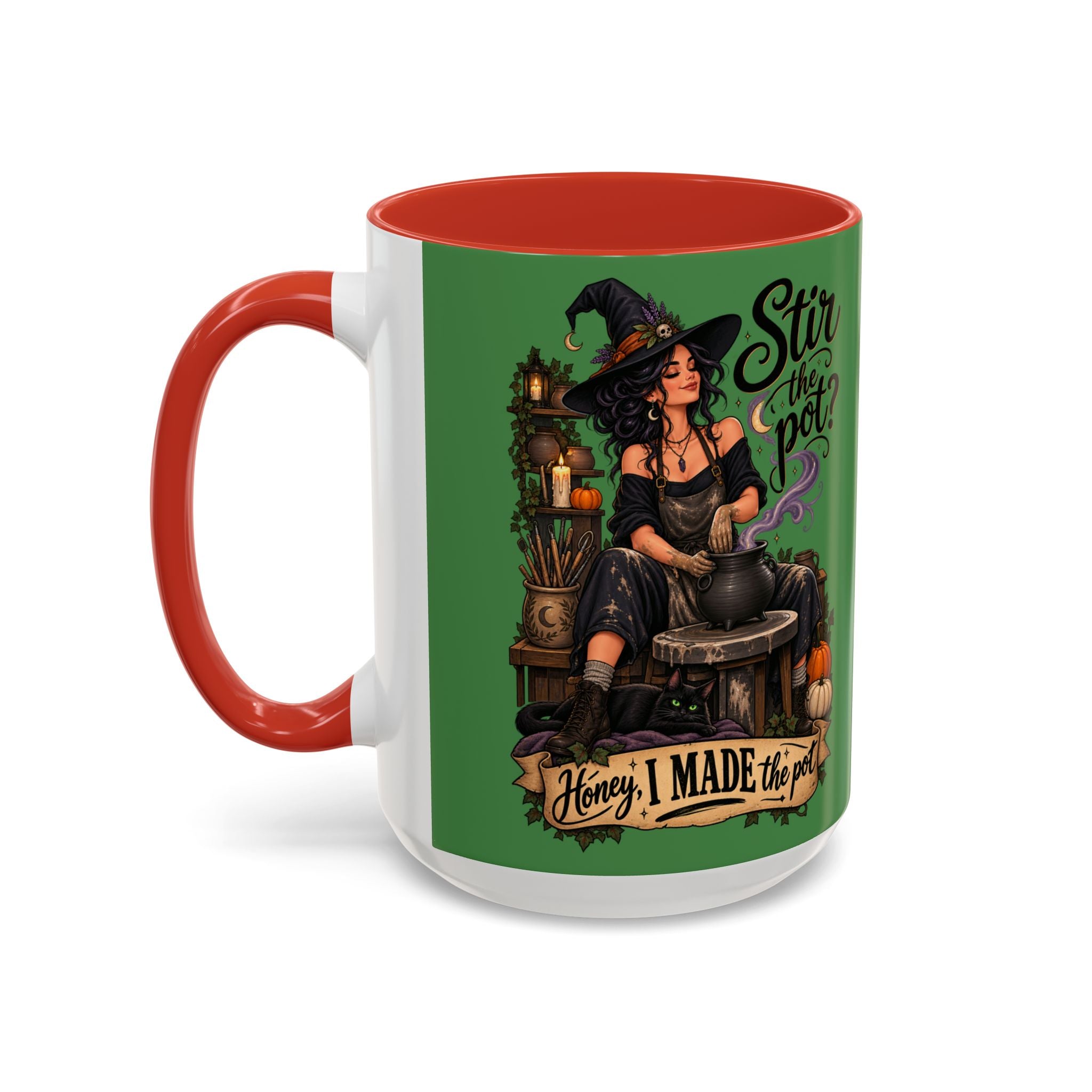 Witchy Coffee Mug – "Stir the Pot? Honey, I Made the Pot" Accent Mug