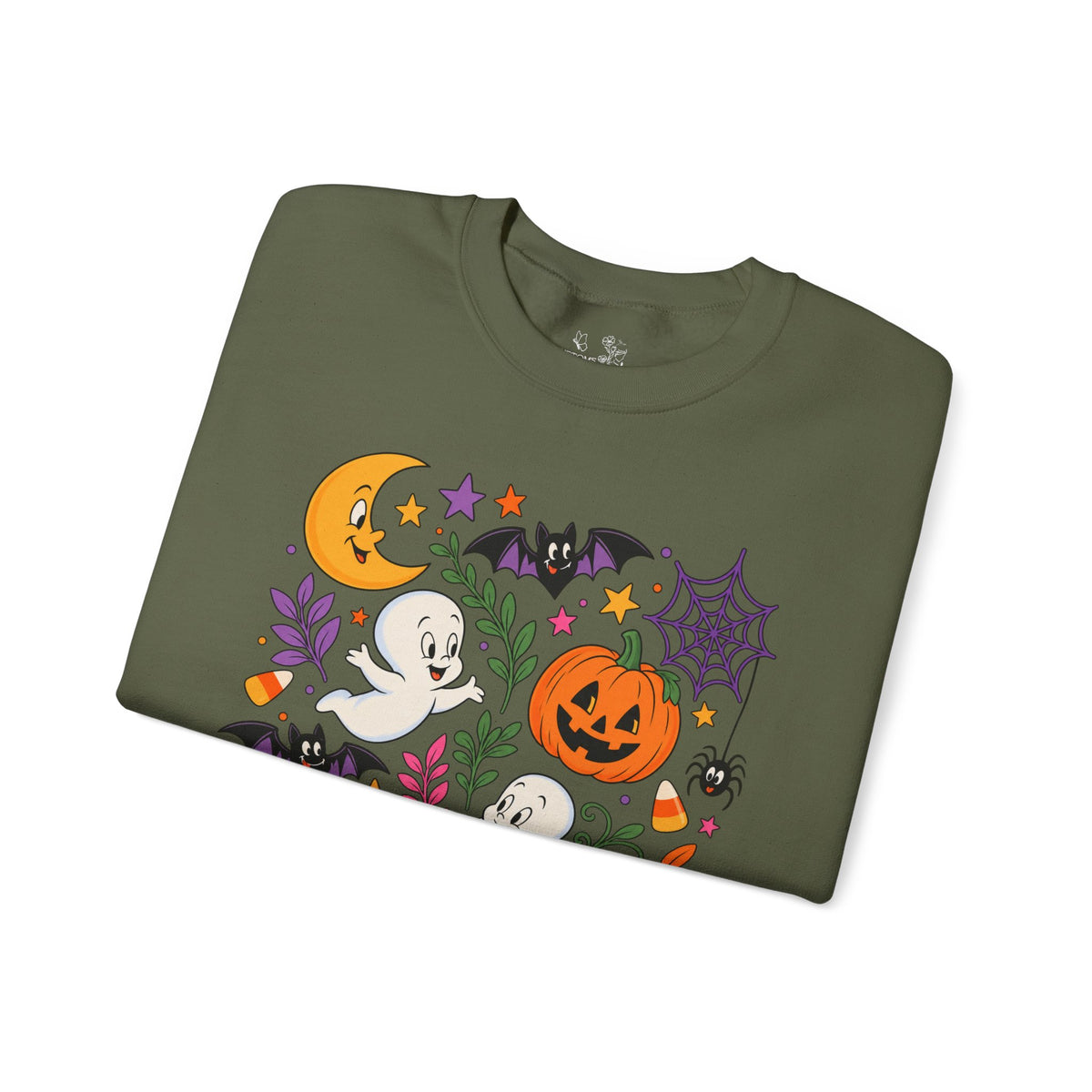Halloween Ghosts & Pumpkins Crewneck Sweatshirt