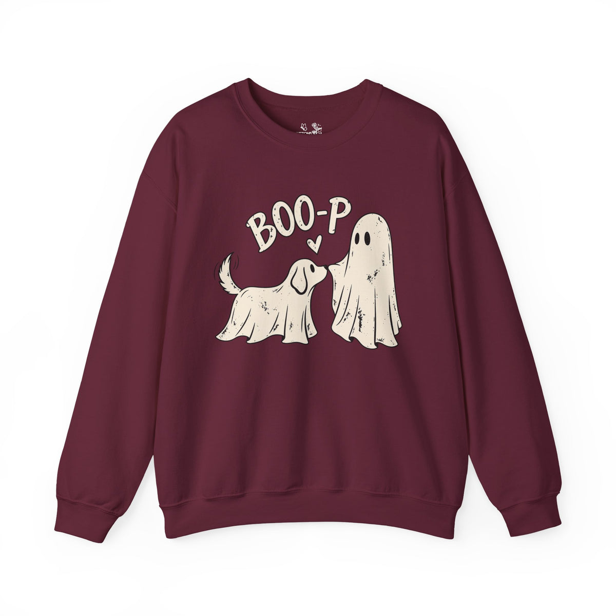 Boo-p Dog & Ghost Halloween Sweatshirt