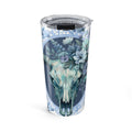 20oz Floral Bull Skull Tumbler — Southwestern Floral Travel Cup