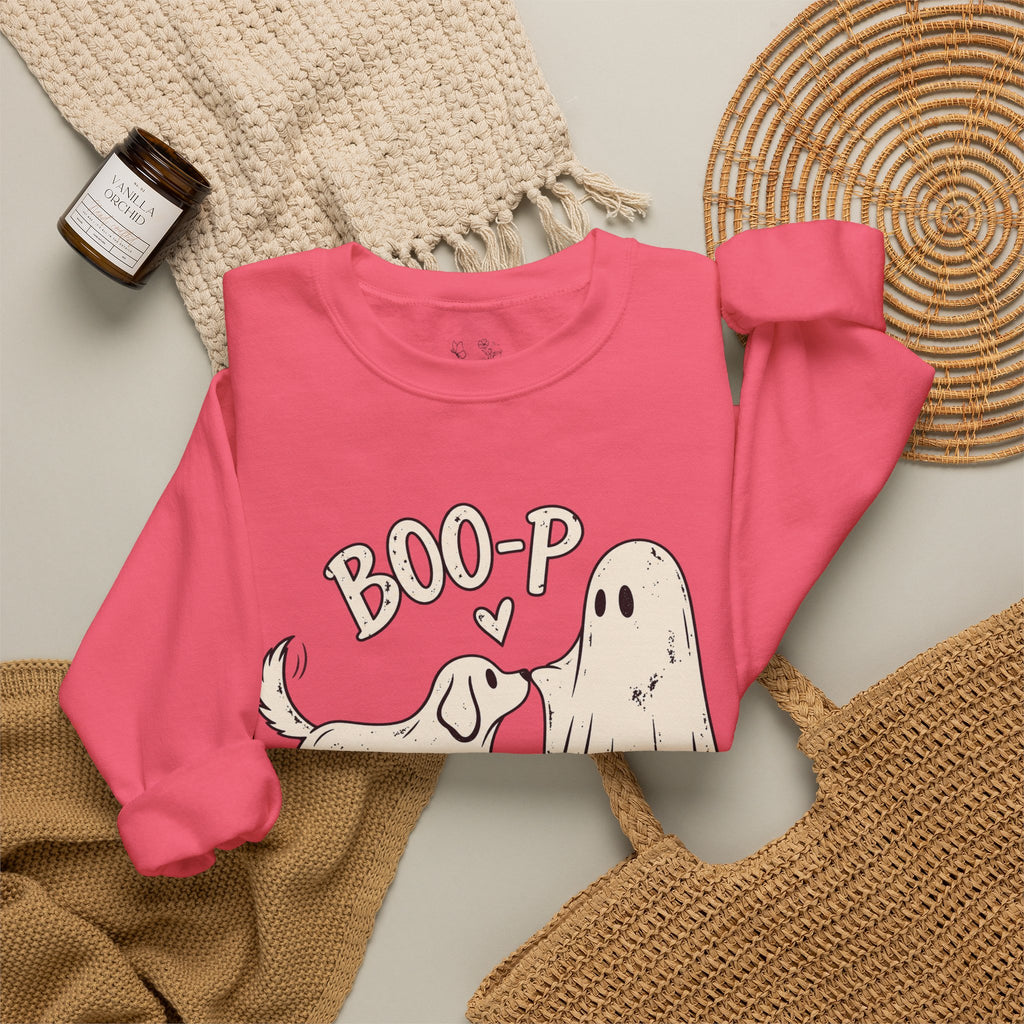 Boo-p Dog & Ghost Halloween Sweatshirt