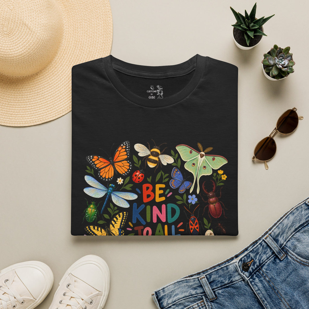 Be Kind to All Kinds Butterfly & Insects T-Shirt
