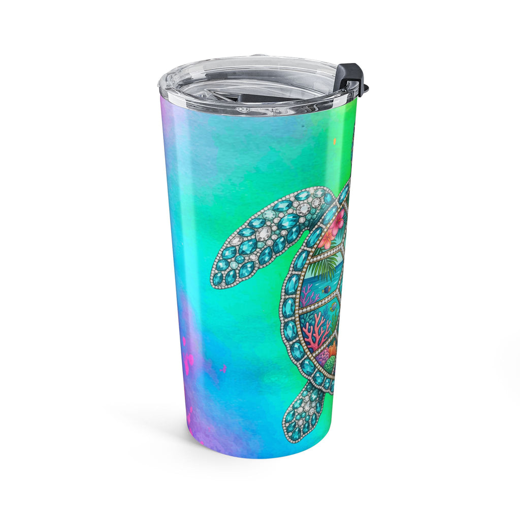 Sea Turtle 20oz Tumbler — Tropical Hibiscus Stainless Travel Cup