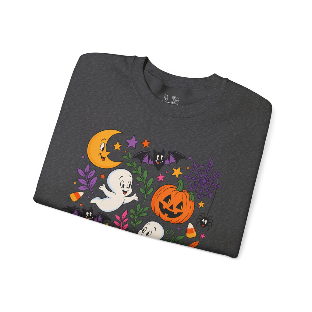 Halloween Ghosts & Pumpkins Crewneck Sweatshirt