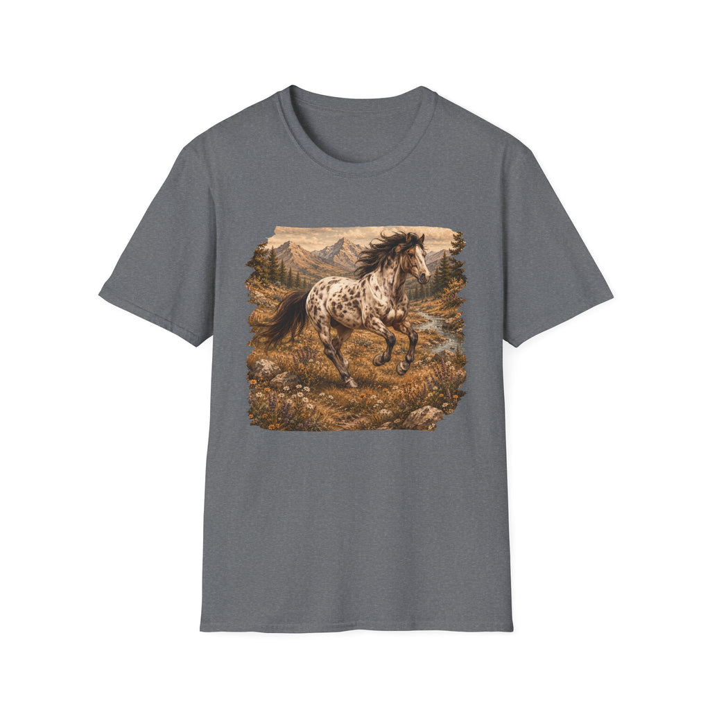 Appaloosa Horse T-Shirt — Vintage Mountain Run Western Tee