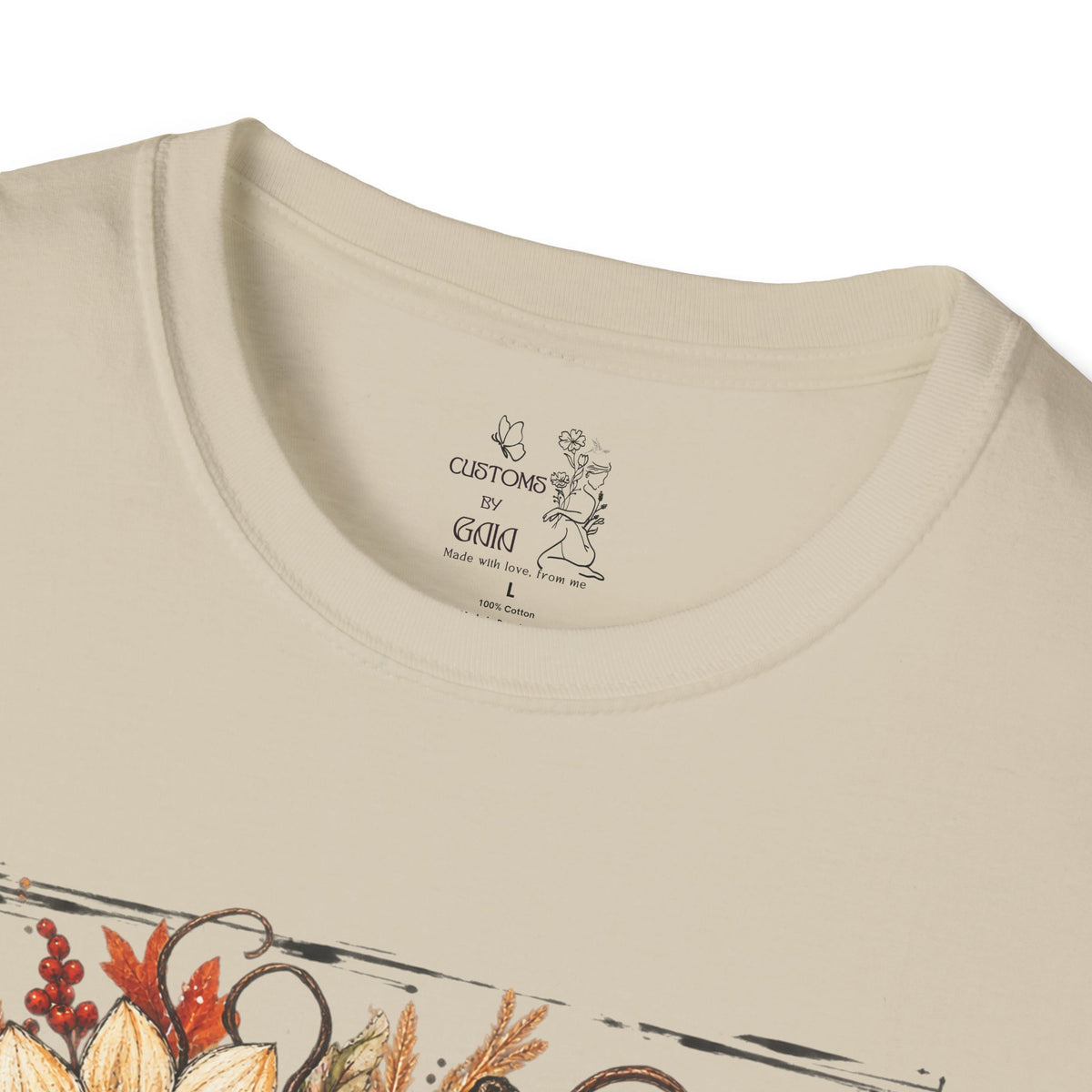 Pumpkin & Sunflower Fall T-Shirt — Plaid Pumpkin Autumn Graphic Tee