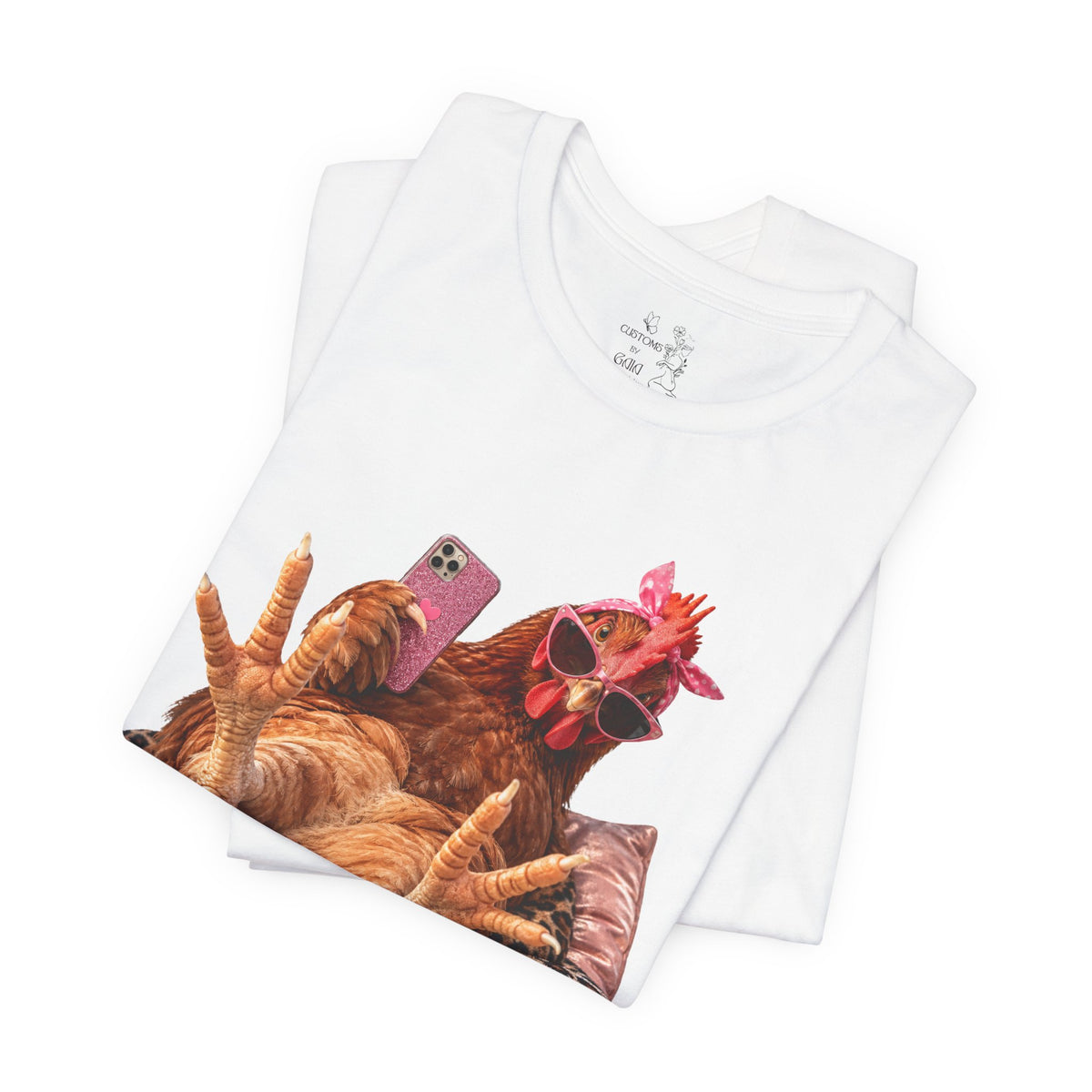 Only Hens T-Shirt — Funny Chicken Selfie Tee for Poultry Lovers