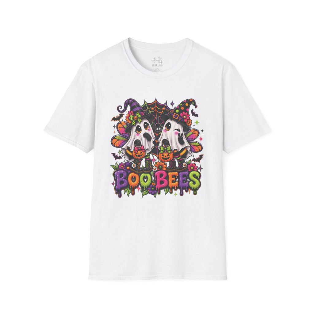 Halloween 'Boobees' Ghosts T-Shirt — Cute Spooky Witch Ghosts with Pumpkins