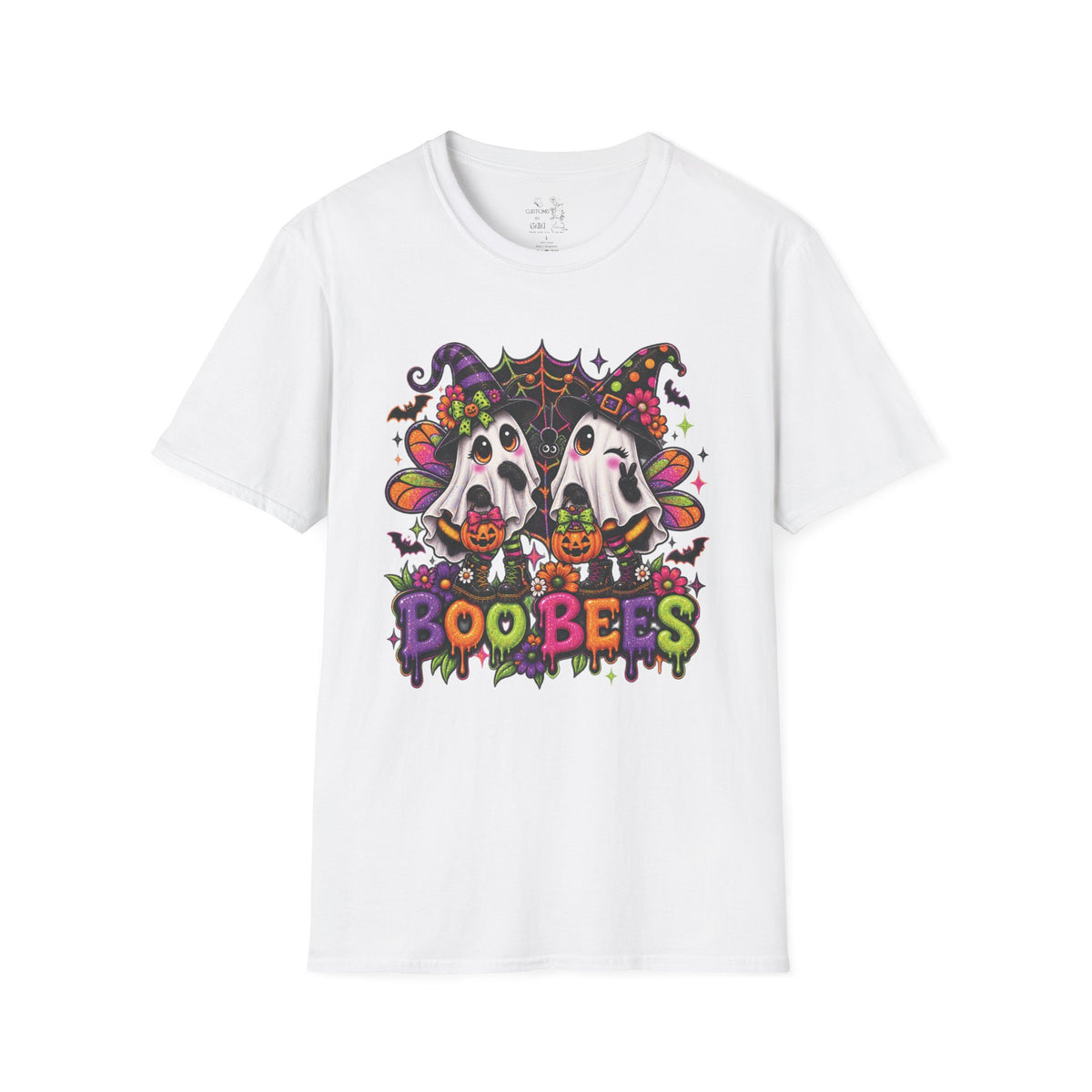Halloween 'Boobees' Ghosts T-Shirt — Cute Spooky Witch Ghosts with Pumpkins