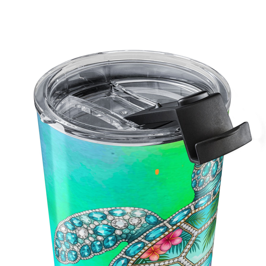 Sea Turtle 20oz Tumbler — Tropical Hibiscus Stainless Travel Cup