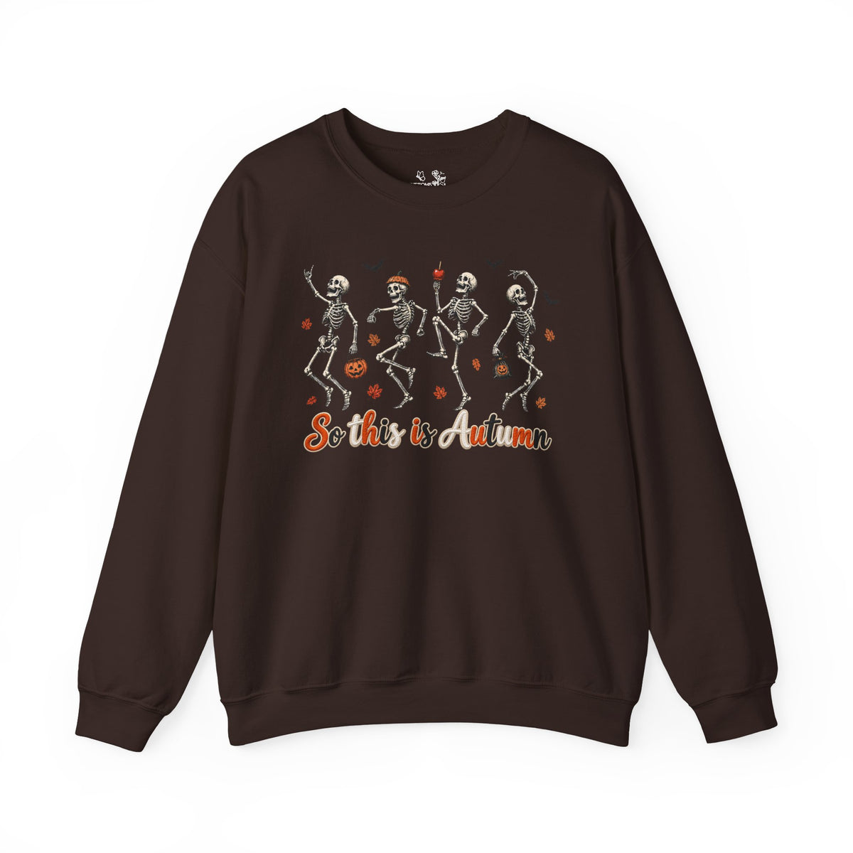 Autumn Skeleton Dance Sweatshirt — "So this is autumn" Cozy Fall Crewneck