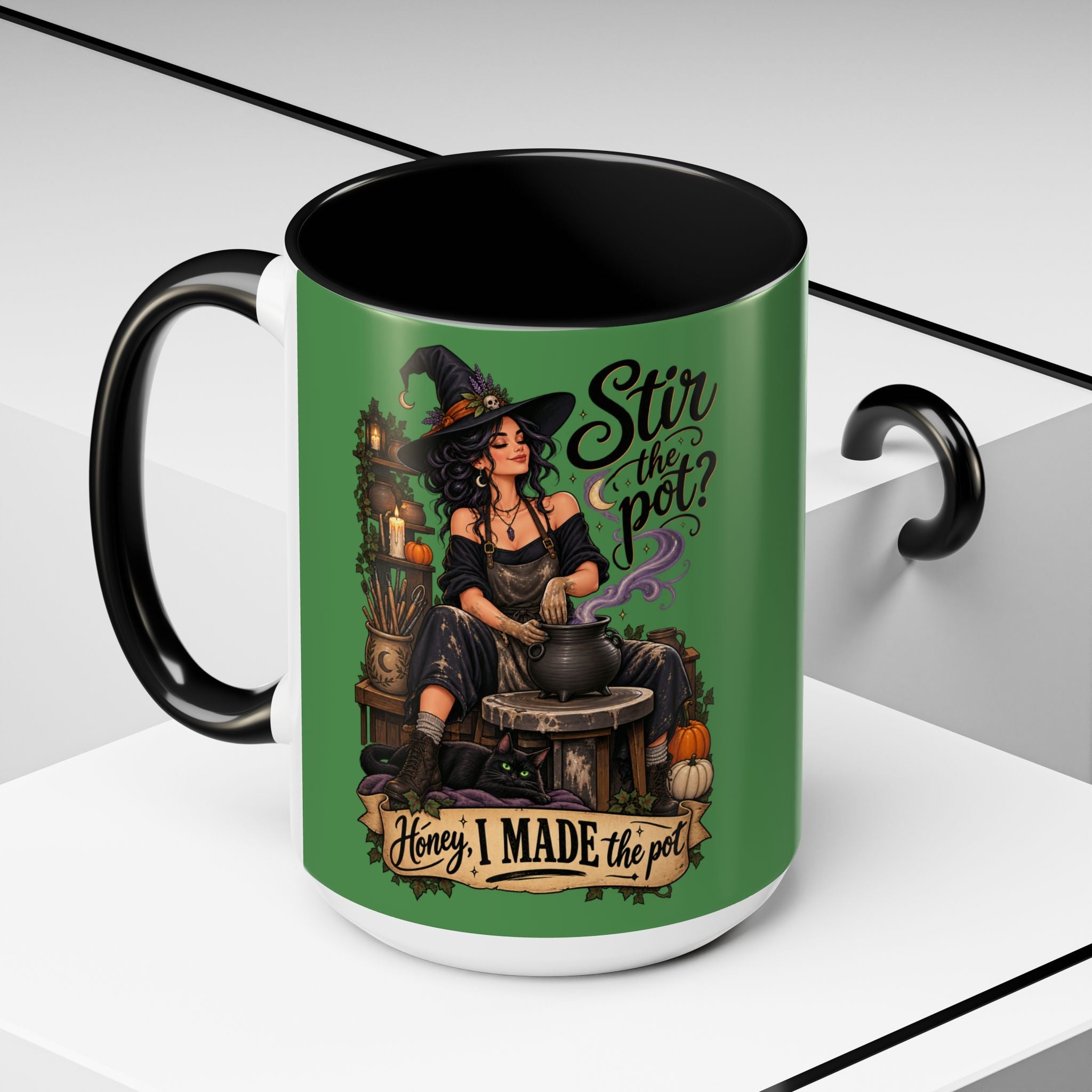 Witchy Coffee Mug – "Stir the Pot? Honey, I Made the Pot" Accent Mug