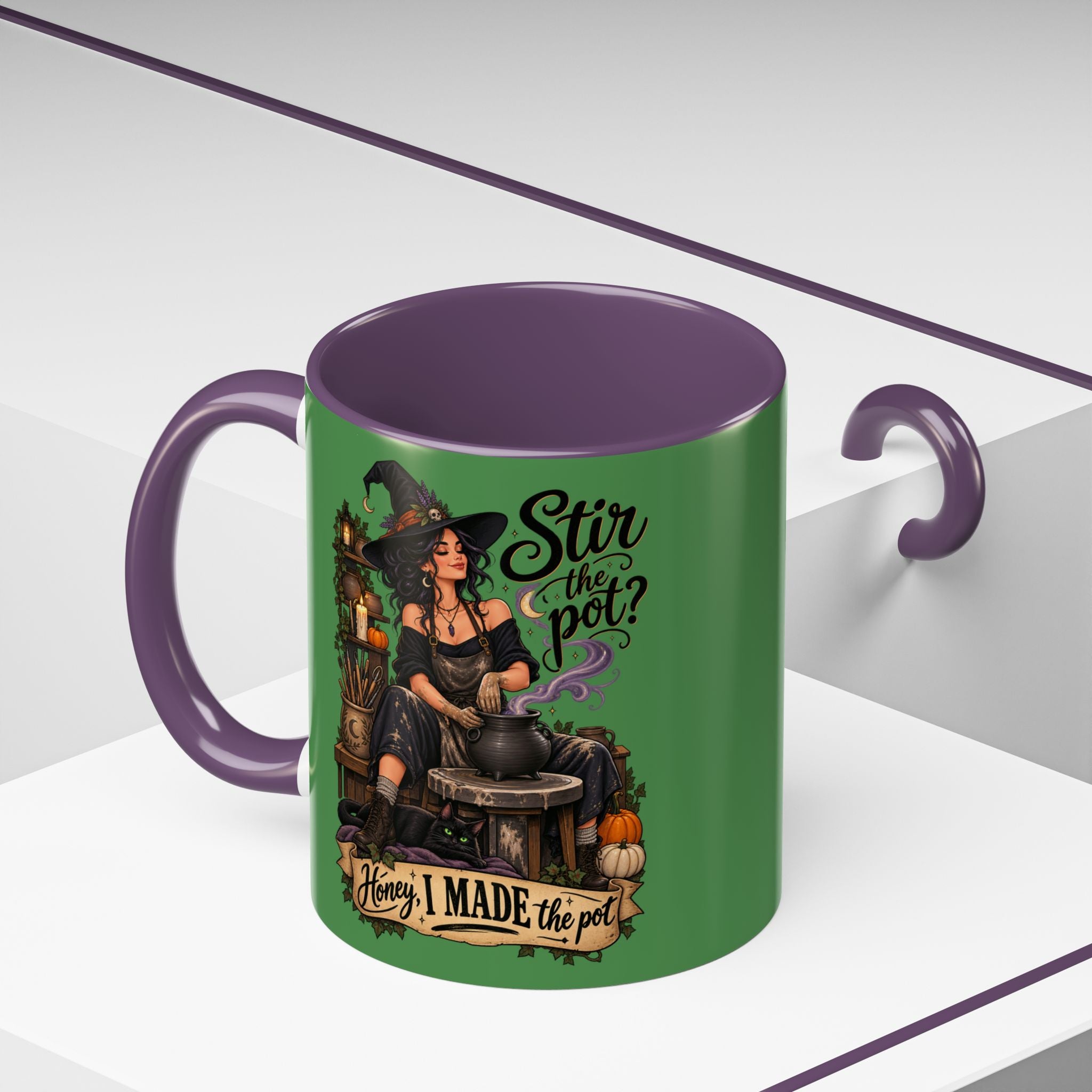 Witchy Coffee Mug – "Stir the Pot? Honey, I Made the Pot" Accent Mug