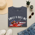 Crawfish T-Shirt — "Smile & Call Me Crawdaddy" Patriotic Cajun Tee