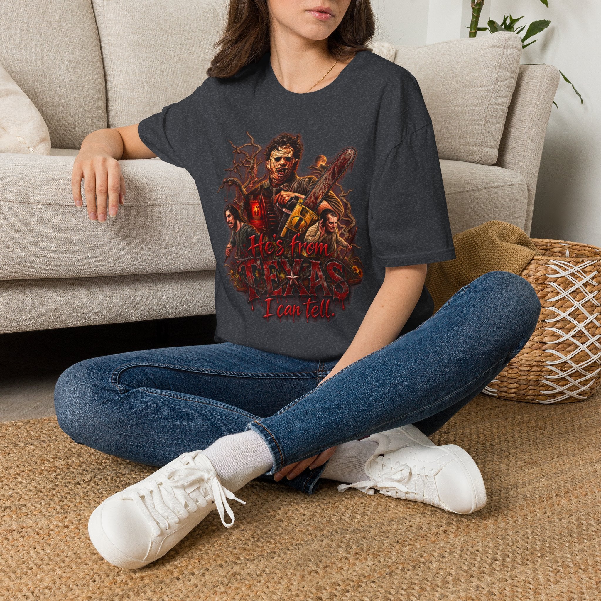 Horror Movie Chainsaw T-Shirt — "He’s My Friend I Can Tell" Graphic Tee