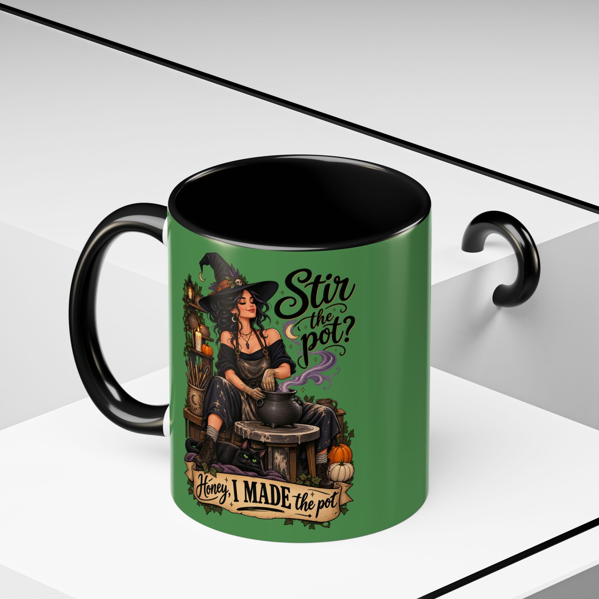 Witchy Coffee Mug – "Stir the Pot? Honey, I Made the Pot" Accent Mug