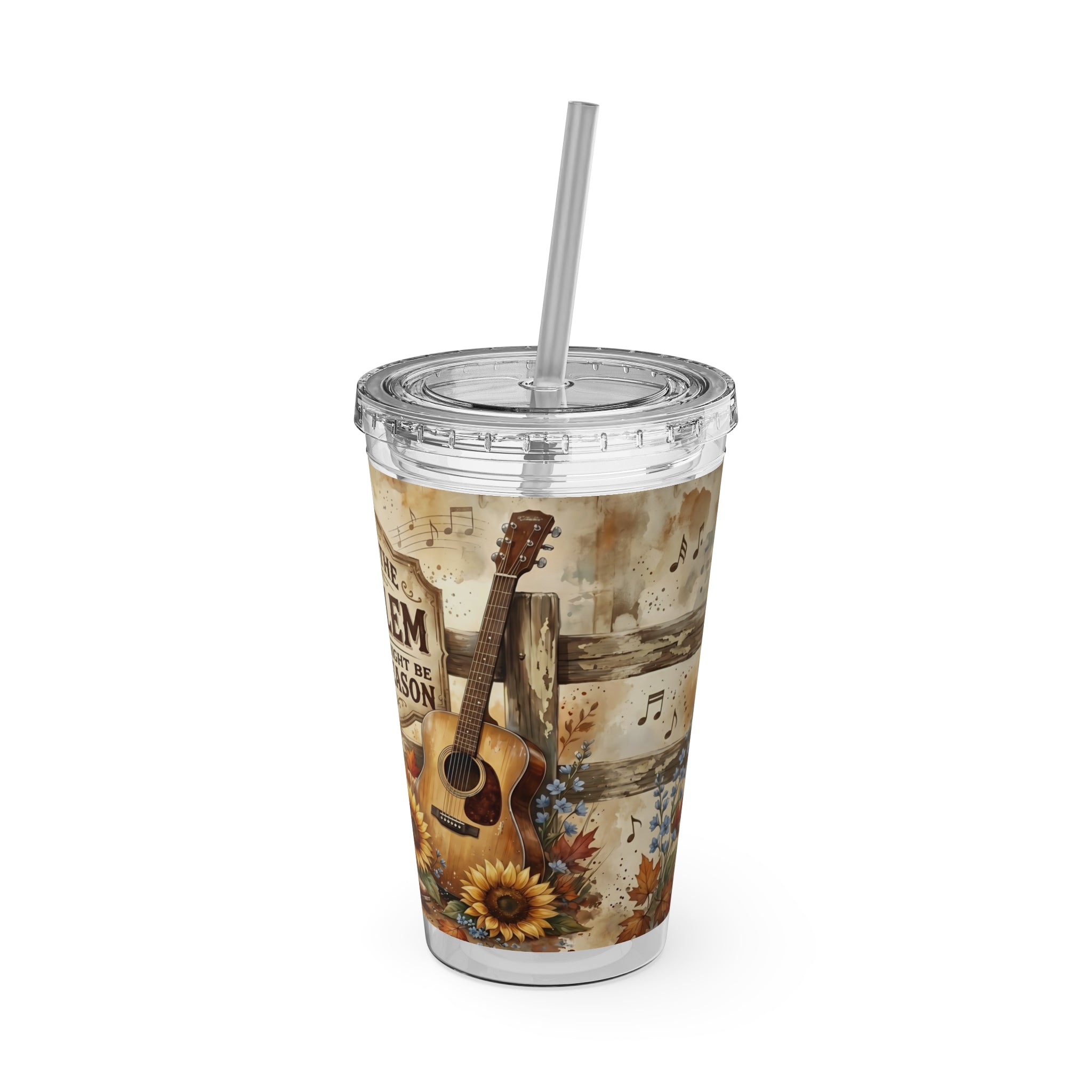 If I’m the Problem 16oz Tumbler with Straw — Sunflower Cowboy Rustic Drinkware