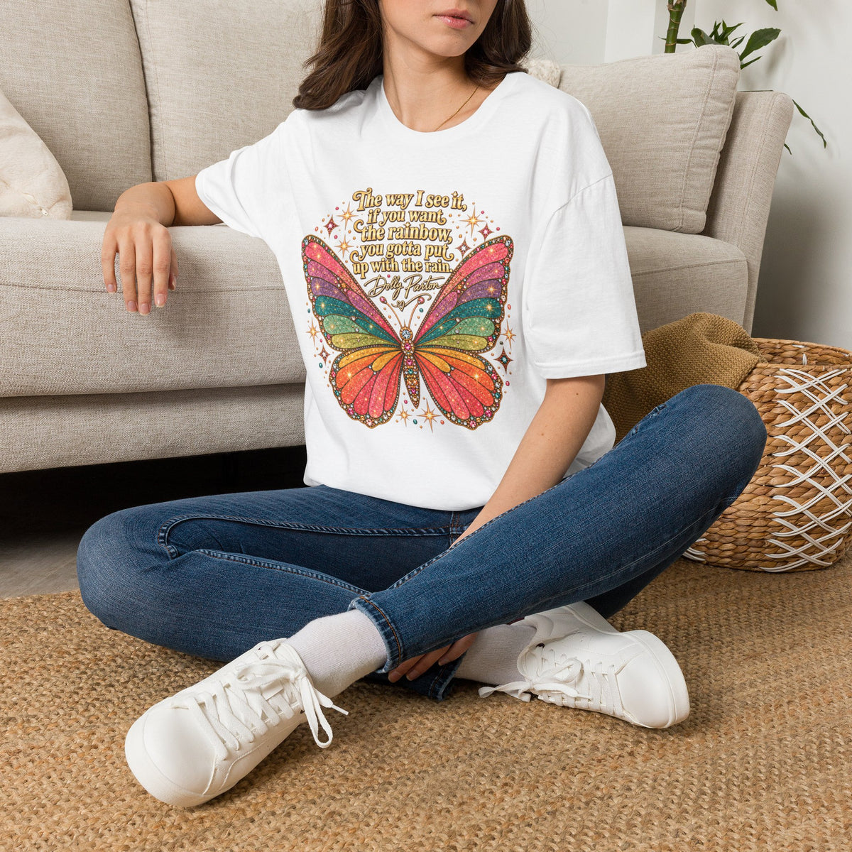 Butterfly Rainbow T-Shirt — Inspirational "The Way I See It" Quote