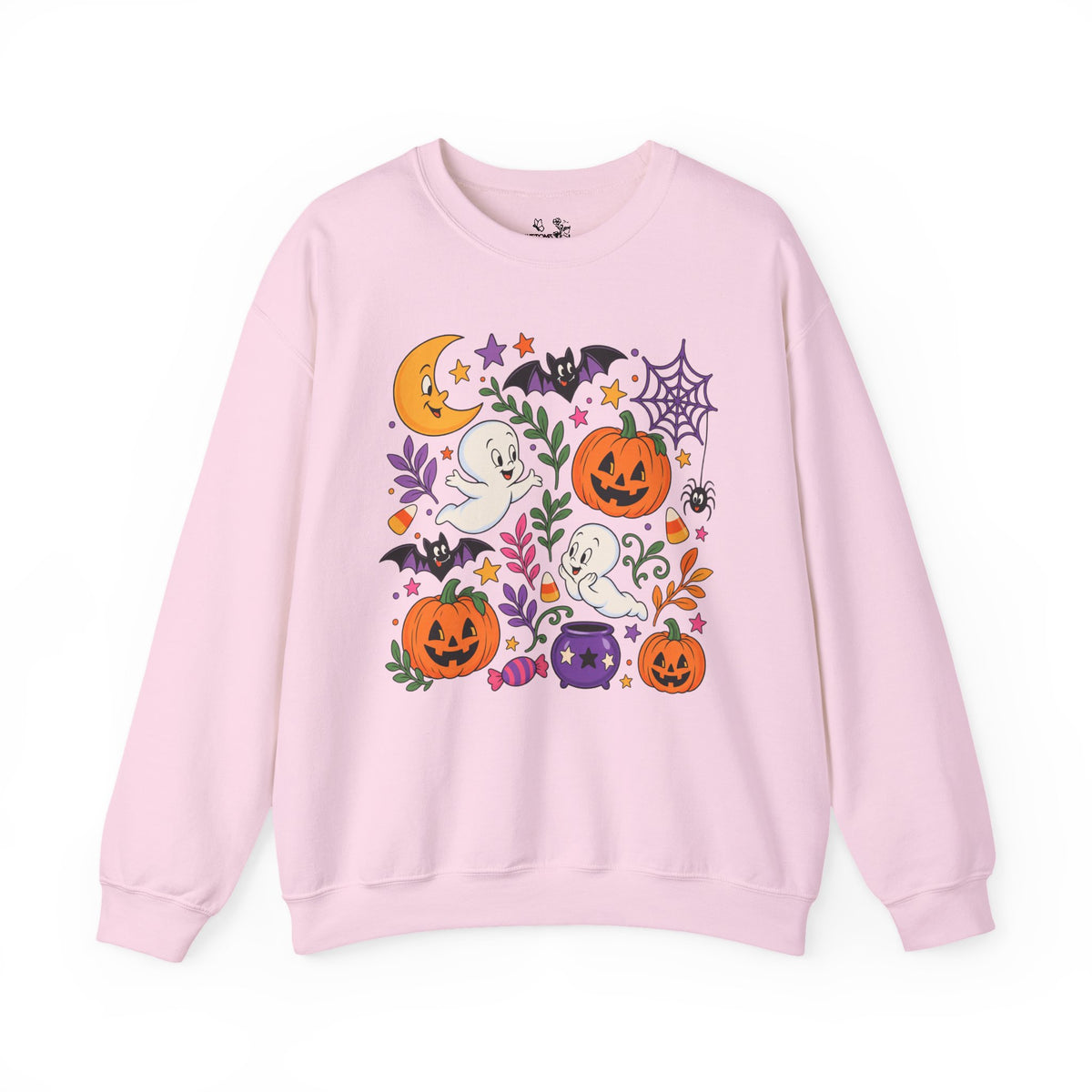 Halloween Ghosts & Pumpkins Crewneck Sweatshirt