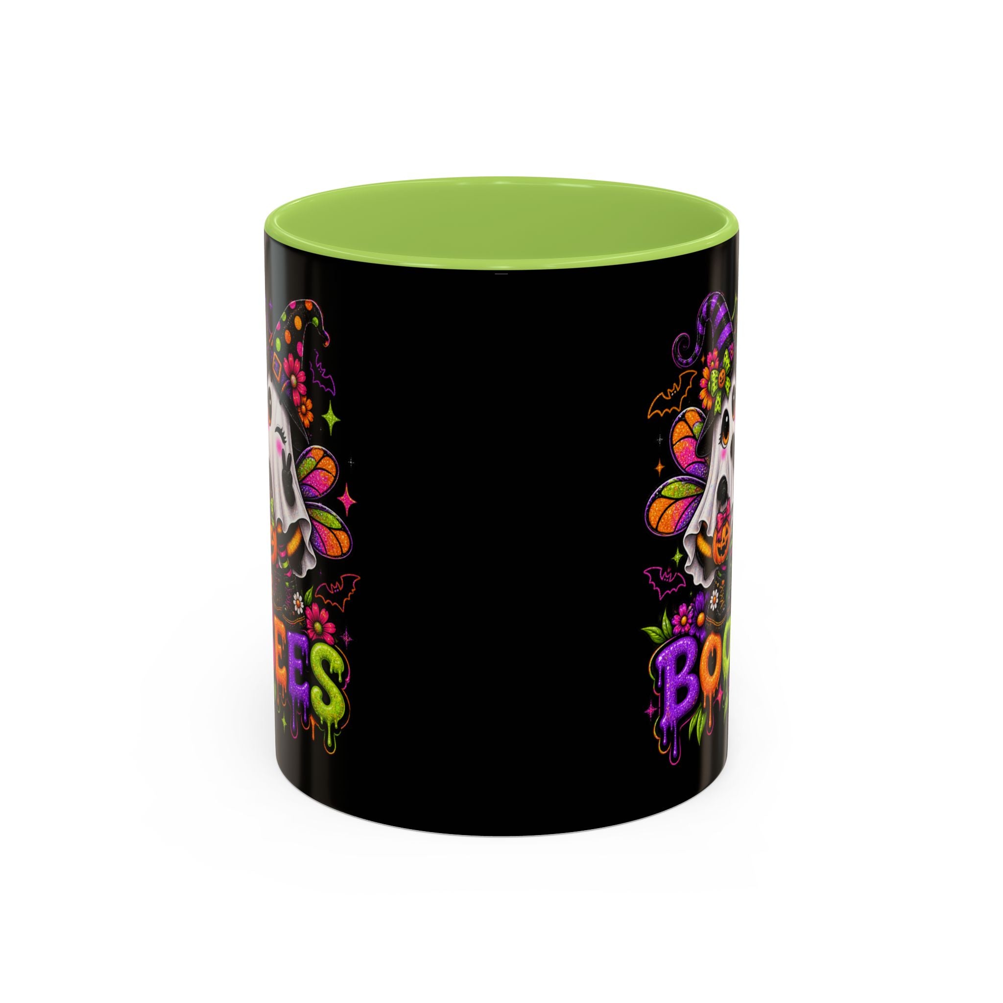 Halloween Boo Bees Coffee Mug — Cute Ghost Bees with Pumpkins