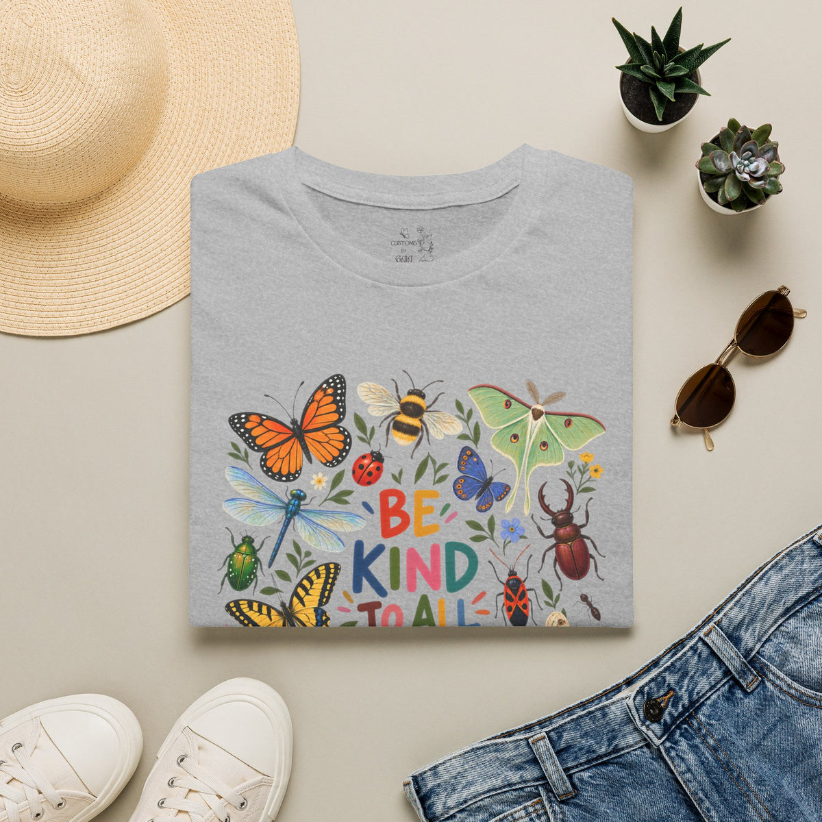 Be Kind to All Kinds Butterfly & Insects T-Shirt