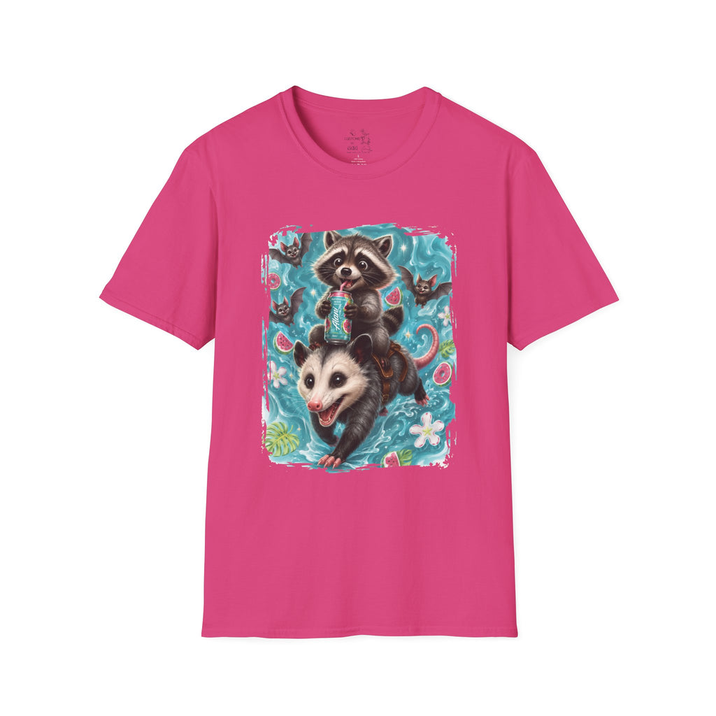 Raccoon Watermelon Summer T-Shirt — Cute Animal Graphic Tee